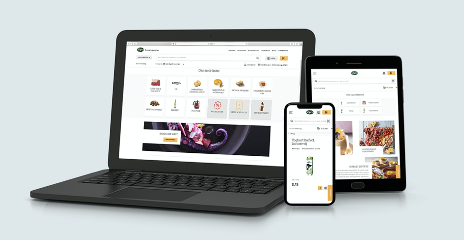 Sligro platform on multiple devices